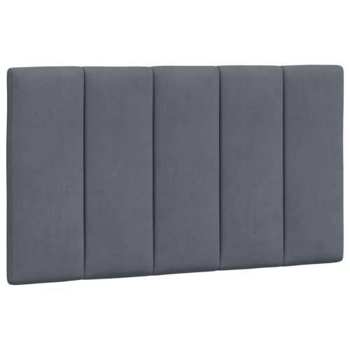 Okvir za krevet bez madraca tamnosivi 90x190 cm baršunasti - Tamno siva 90 x 190 cm Cijena