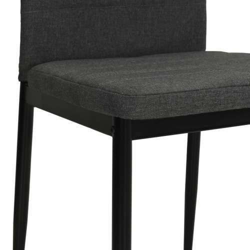 Blagovaonske stolice od tkanine 6 kom tamnosive Cijena