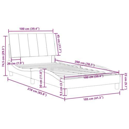 Okvir za krevet bez madraca tamnozeleni 100x200 cm baršunasti Tamnozelena 100 x 200 cm Cijena