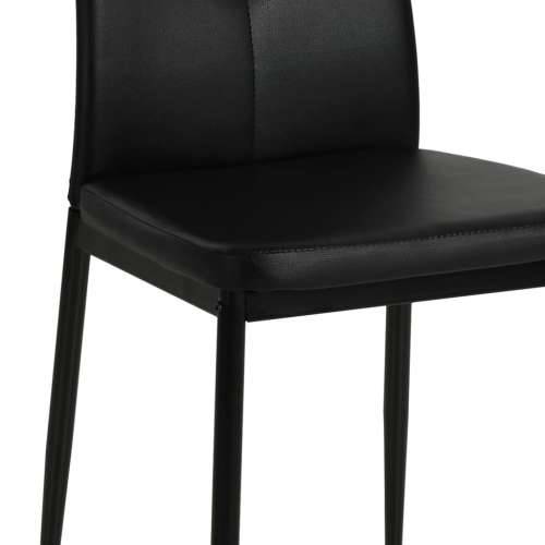 Blagovaonske stolice od umjetne kože 6 kom crne Cijena