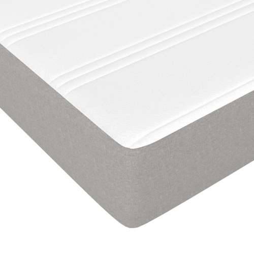 Madrac s oprugama svjetlosivi 120x190x20 cm tkanina - Svjetlosiva 120 x 190 cm 1 Cijena