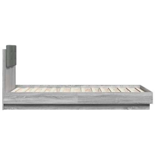 Okvir za krevet s uzglavljem boja sivog hrasta sonome 75x190 cm - Sivi hrast sonoma 75 x 190 cm Cijena