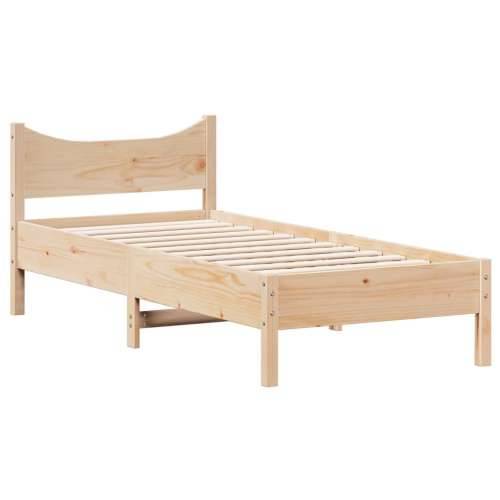 Okvir kreveta bez madraca 75 x 190 cm od masivne borovine - Prirodna 75 x 190 cm Cijena