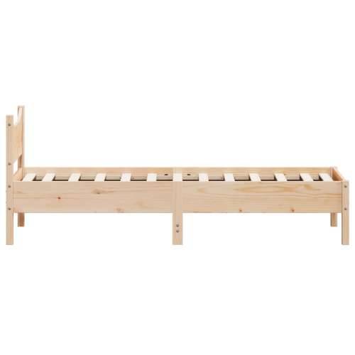 Okvir kreveta bez madraca 75 x 190 cm od masivne borovine - Prirodna 75 x 190 cm Cijena