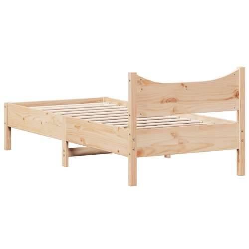 Okvir kreveta bez madraca 75 x 190 cm od masivne borovine - Prirodna 75 x 190 cm Cijena