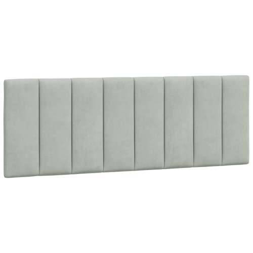 Okvir za krevet bez madraca svjetlosivi 140 x 190 cm baršunasti - Svjetlosiva 140 x 190 cm Cijena