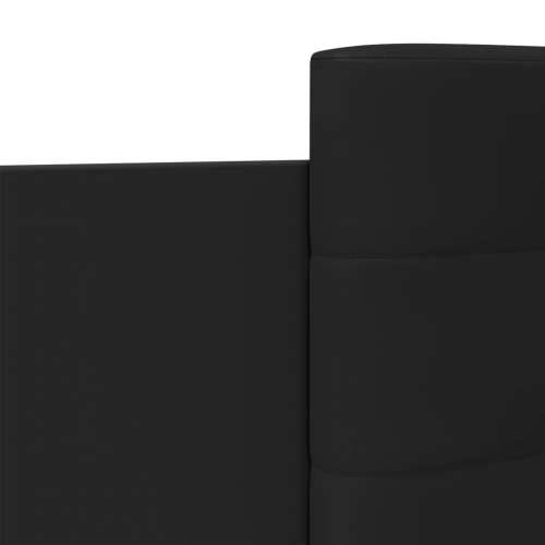 Okvir za krevet s uzglavljem crni 75x190 cm konstruirano drvo Crna 75 x 190 cm Cijena