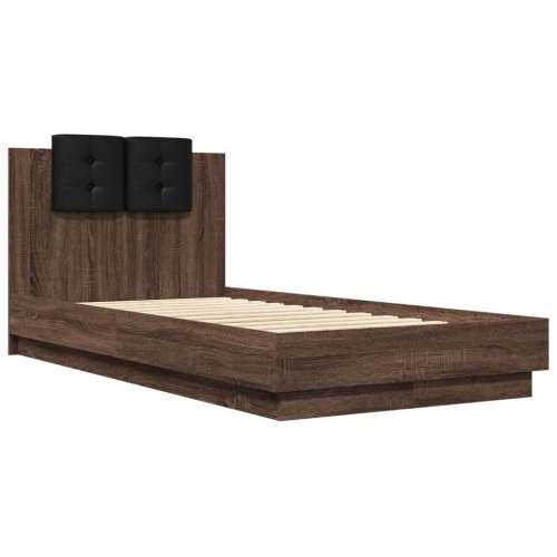Okvir za krevet s uzglavljem boja smeđeg hrasta 75x190 cm Smeđi hrast 75 x 190 cm Cijena