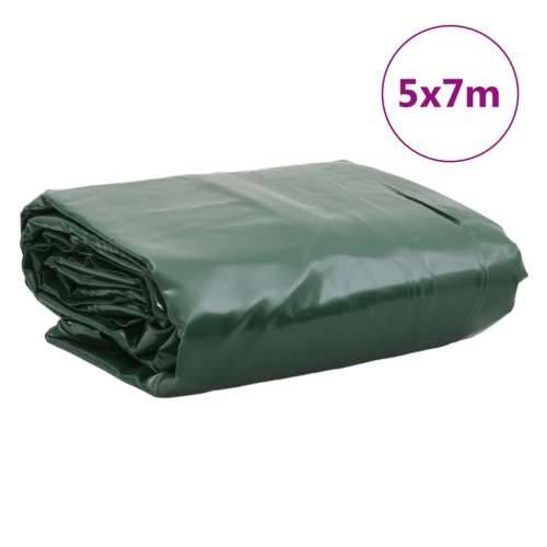 Cerada zelena 5 x 7 m 650 g/m² - Zelena 5 x 7 m 1 without eyelets Cijena