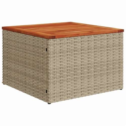 Vrtna garnitura - 6-dijelni set vrtnih sofa s jastucima bež od poliratana - Bež 1 2x middle + table + 1x corner Cijena