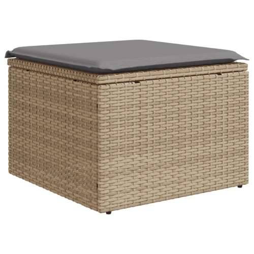 Vrtna garnitura - 11-dijelni set vrtnih sofa od poliratana s jastucima bež - bež i siva 1 2x corner + table + 6x middle Cijena