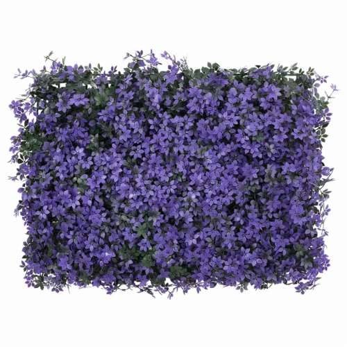  Ograda od umjetnog lišća 24 kom ljubičasta 40 x 60 cm - 24 Cijena