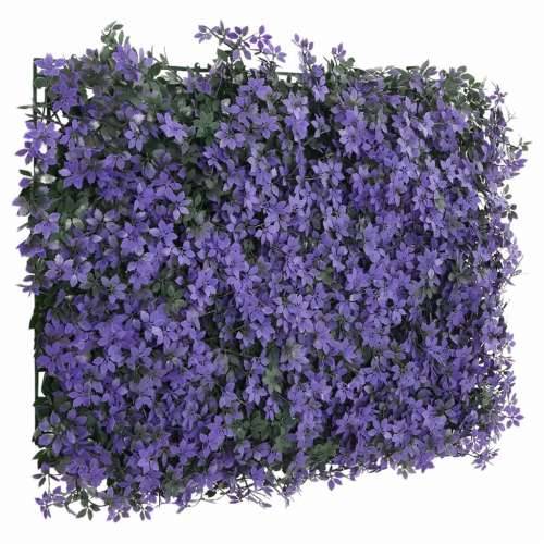  Ograda od umjetnog lišća 24 kom ljubičasta 40 x 60 cm - 24 Cijena