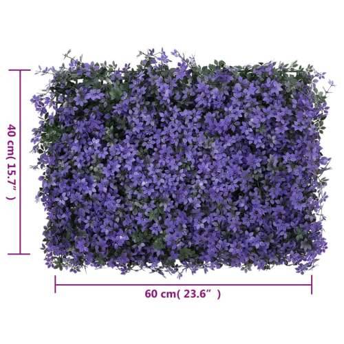  Ograda od umjetnog lišća 24 kom ljubičasta 40 x 60 cm - 24 Cijena
