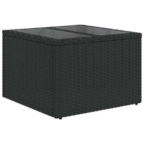 Vrtna garnitura - 11-dijelni set vrtnih sofa od poliratana s jastucima crni - Crna 1 Cijena