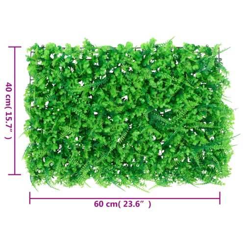  Ograda od umjetnog lišća paprati 24 kom zelena 40 x 60 cm - 24 Cijena