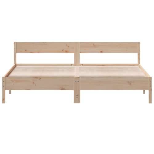 Okvir kreveta bez madraca 200 x 200 cm od masivne borovine - Prirodna 200 x 200 cm Cijena