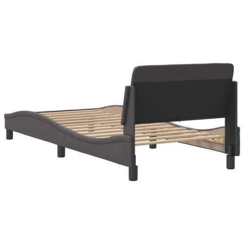Okvir za krevet s uzglavljem sivi 90x200 cm od umjetne kože - Siva 90 x 200 cm Cijena