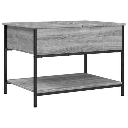 Stolić za kavu siva boja hrasta 70x50x50 cm od drva i metala - Sivi hrast sonoma 1 70 cm Cijena