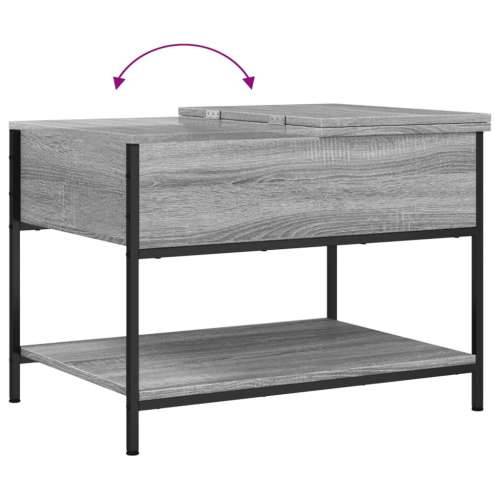 Stolić za kavu siva boja hrasta 70x50x50 cm od drva i metala - Sivi hrast sonoma 1 70 cm Cijena