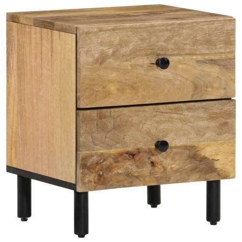 Noćni ormarići 2 kom 40 x 33 x 46 cm od masivnog drva manga - Prirodna 2 masivno drvo manga Cijena