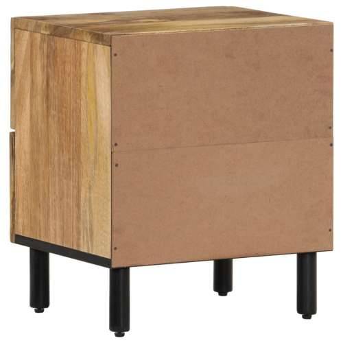 Noćni ormarići 2 kom 40 x 33 x 46 cm od masivnog drva manga - Prirodna 2 masivno drvo manga Cijena