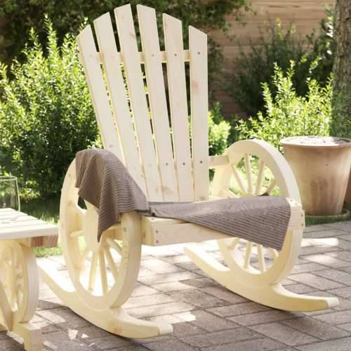 Stolica za ljuljanje Adirondack od masivne jelovine - Smeđa 1 Cijena