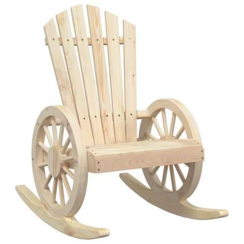 Stolica za ljuljanje Adirondack od masivne jelovine - Smeđa 1 Cijena