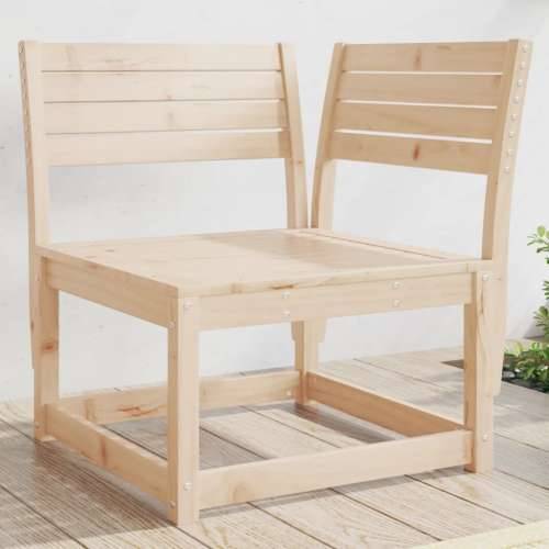 Kutna vrtna sofa 73 x 73 x 78 cm od masivne borovine - Prirodna boja bora bez jastuka 1 Cijena
