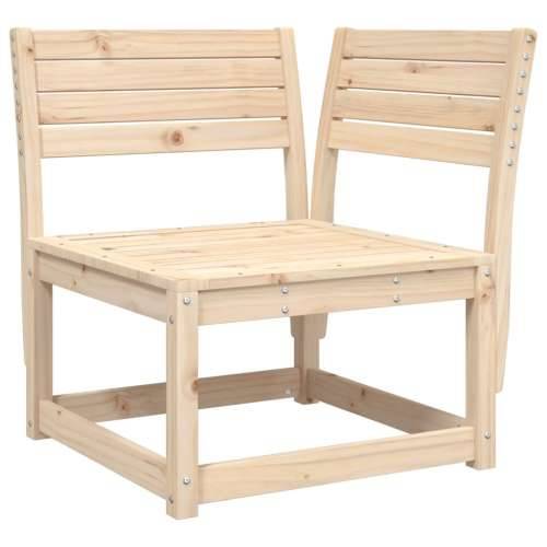 Kutna vrtna sofa 73 x 73 x 78 cm od masivne borovine - Prirodna boja bora bez jastuka 1 Cijena