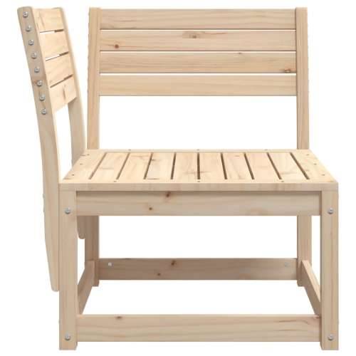 Kutna vrtna sofa 73 x 73 x 78 cm od masivne borovine - Prirodna boja bora bez jastuka 1 Cijena
