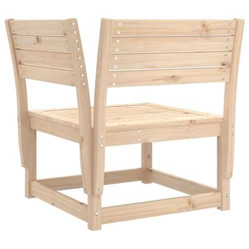 Kutna vrtna sofa 73 x 73 x 78 cm od masivne borovine - Prirodna boja bora bez jastuka 1 Cijena