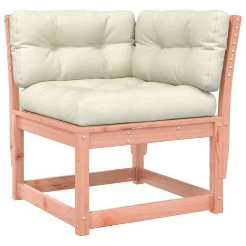 Kutna vrtna sofa s jastucima 73x73x78 cm od masivne duglazije - Prirodni douglas s jastučićima 1 Cijena