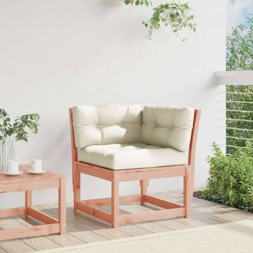 Kutna vrtna sofa s jastucima 73x73x78 cm od masivne duglazije - Prirodni douglas s jastučićima 1 Cijena