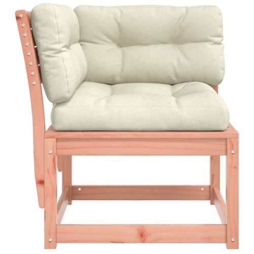 Kutna vrtna sofa s jastucima 73x73x78 cm od masivne duglazije - Prirodni douglas s jastučićima 1 Cijena