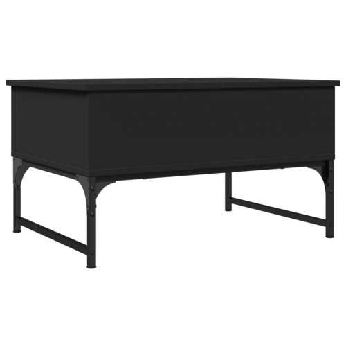 Stolić za kavu crni 70 x 50 x 40 cm konstruirano drvo i metal - Crna 1 70 cm Cijena