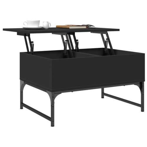 Stolić za kavu crni 70 x 50 x 40 cm konstruirano drvo i metal - Crna 1 70 cm Cijena