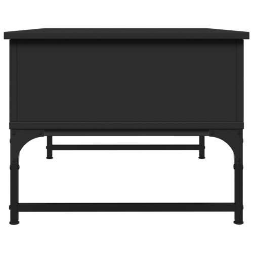Stolić za kavu crni 70 x 50 x 40 cm konstruirano drvo i metal - Crna 1 70 cm Cijena