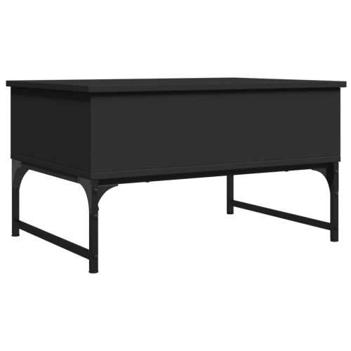 Stolić za kavu crni 70 x 50 x 40 cm konstruirano drvo i metal - Crna 1 70 cm Cijena