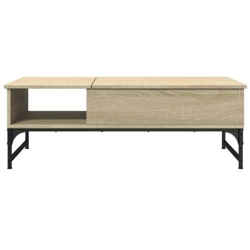 Stolić za kavu boja hrasta sonome 100x50x35 cm od drva i metala - sonoma hrast 1 Cijena