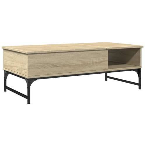 Stolić za kavu boja hrasta sonome 100x50x35 cm od drva i metala - sonoma hrast 1 Cijena