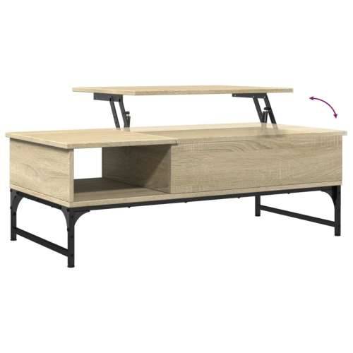 Stolić za kavu boja hrasta sonome 100x50x35 cm od drva i metala - sonoma hrast 1 Cijena