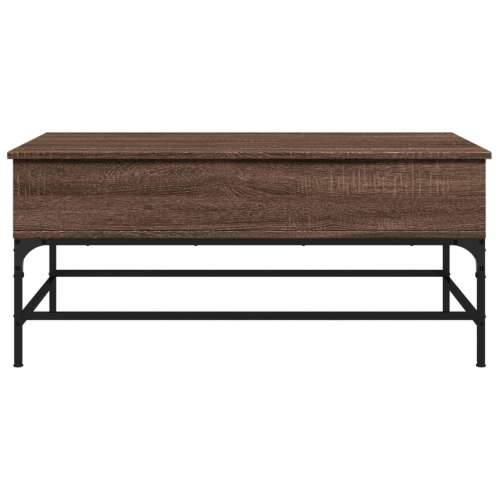 Stolić za kavu smeđa boja hrasta 100x50x45 cm od drva i metala - Smeđi hrast 100 x 50 x 45 cm 1 Cijena