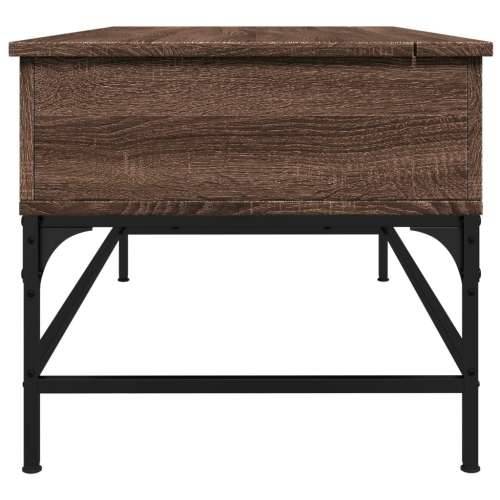 Stolić za kavu smeđa boja hrasta 100x50x45 cm od drva i metala - Smeđi hrast 100 x 50 x 45 cm 1 Cijena
