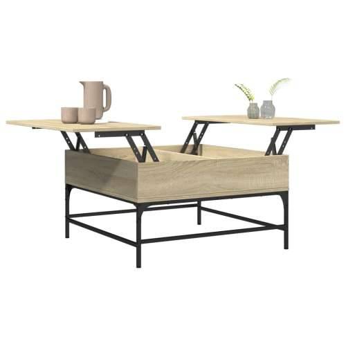 Stolić za kavu boja hrasta sonome 80x80x45 cm od drva i metala - sonoma hrast 80 x 80 x 45 cm 1 Cijena
