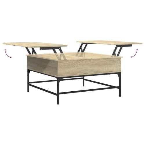 Stolić za kavu boja hrasta sonome 80x80x45 cm od drva i metala - sonoma hrast 80 x 80 x 45 cm 1 Cijena
