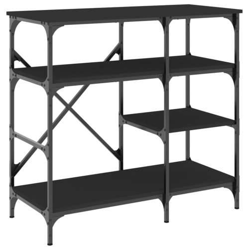 Pekarski stalak crni 90 x 40 x 84 cm konstruirano drvo i metal - Crna 1 Cijena