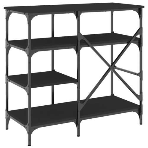 Pekarski stalak crni 90 x 40 x 84 cm konstruirano drvo i metal - Crna 1 Cijena