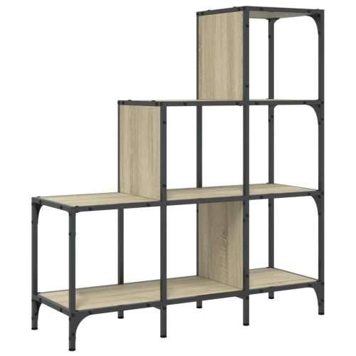 Regal za knjige boja hrasta 92 x 30 x 102 cm od drva i metala - sonoma hrast 1 102 cm 92 cm Cijena