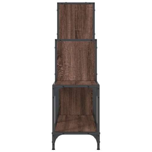 Regal za knjige smeđa boja hrasta 92x30x102 cm od drva i metala - Smeđi hrast 1 102 cm 92 cm Cijena